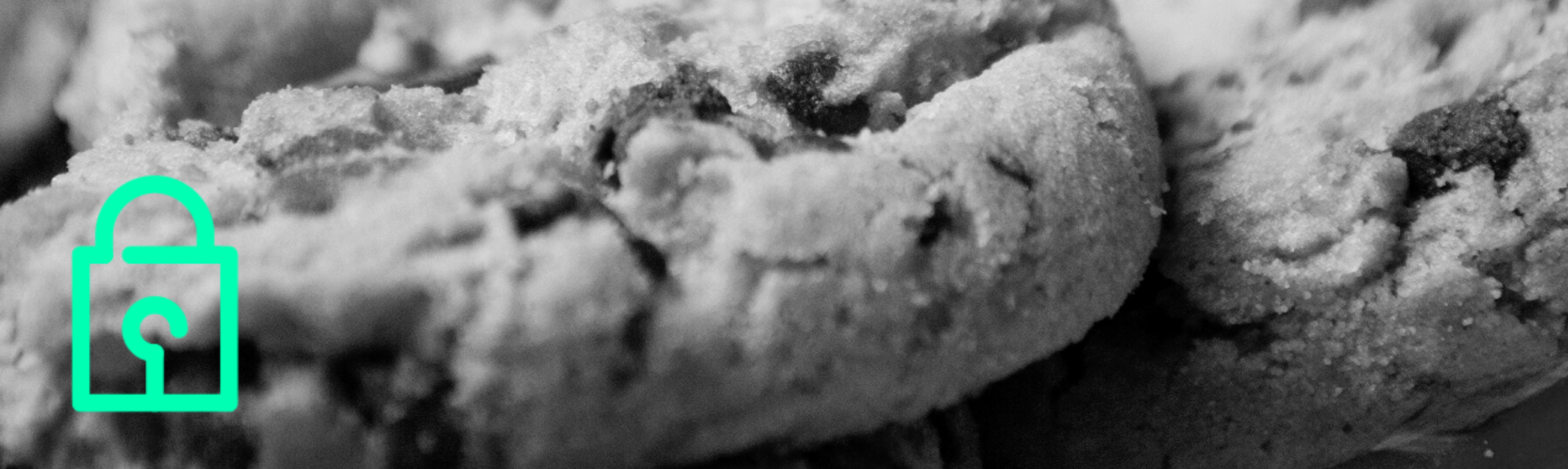 Cookies with green security icon