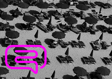 beach with umbrellas and sunbeds