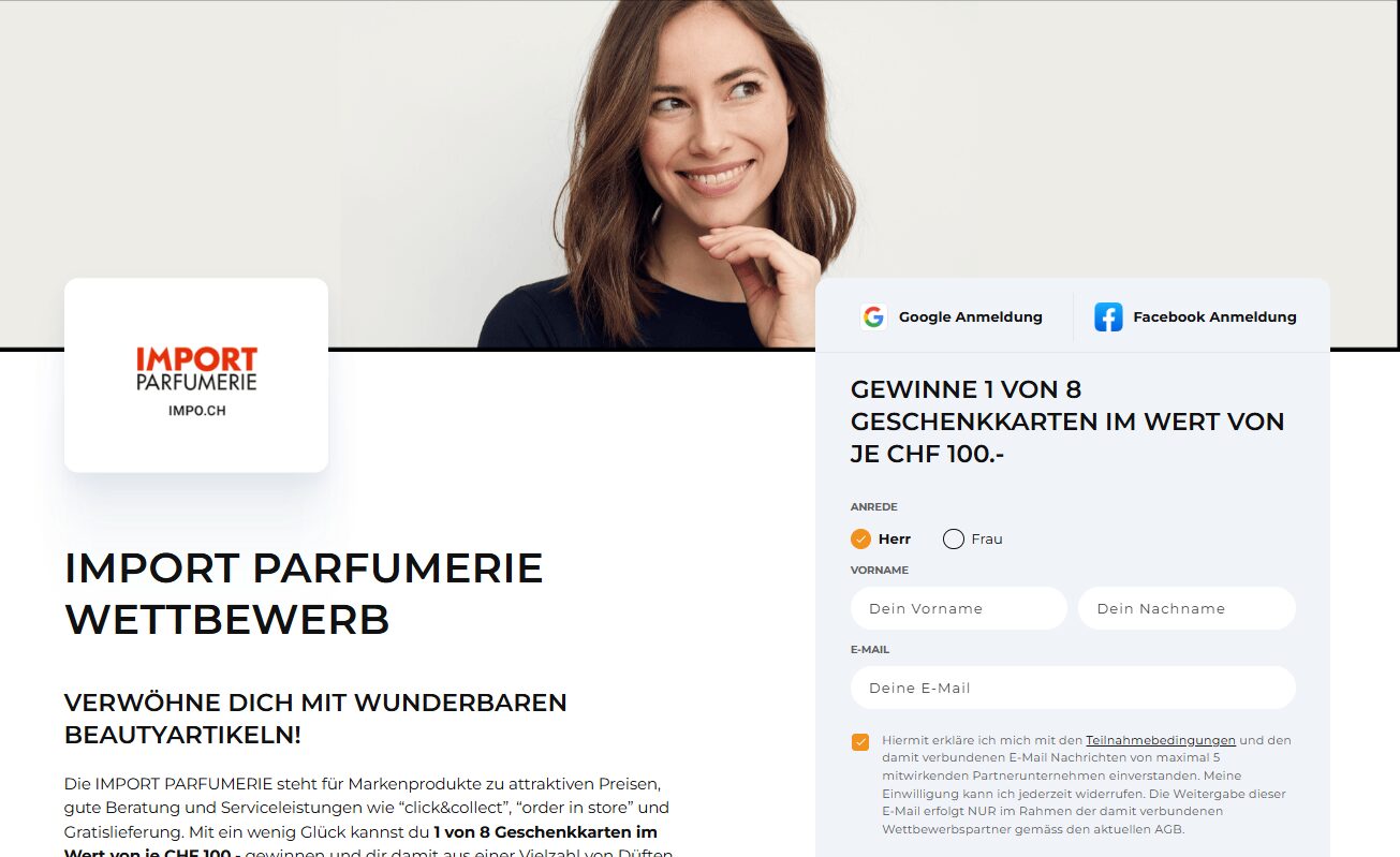 Win4Win Gewinnspiele mit IMPORT PARFUMERIE