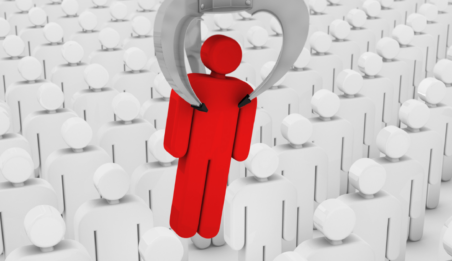 Illustration Männlein in rot