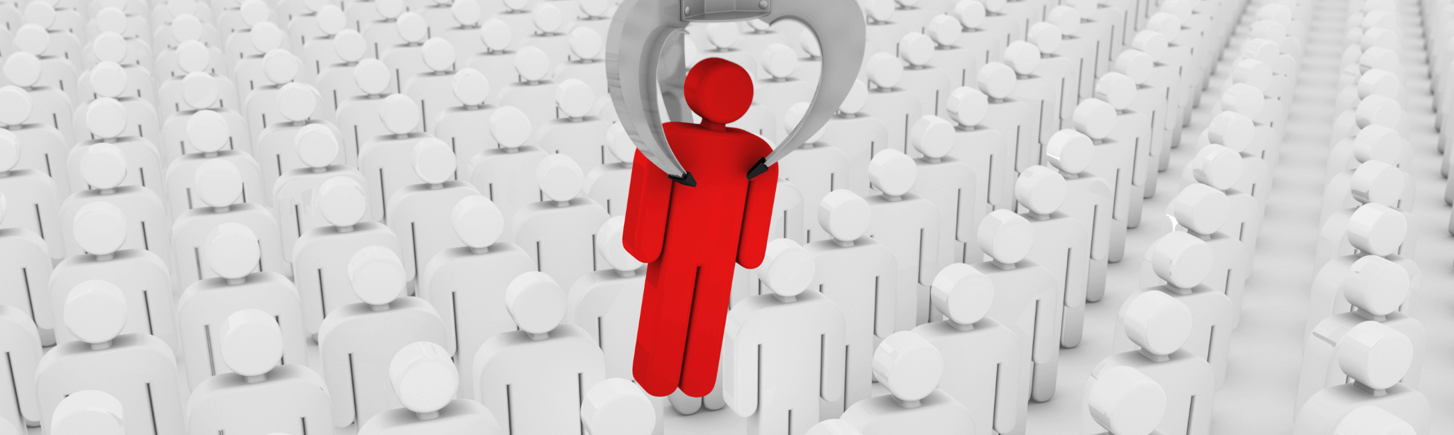 Illustration Männlein in rot