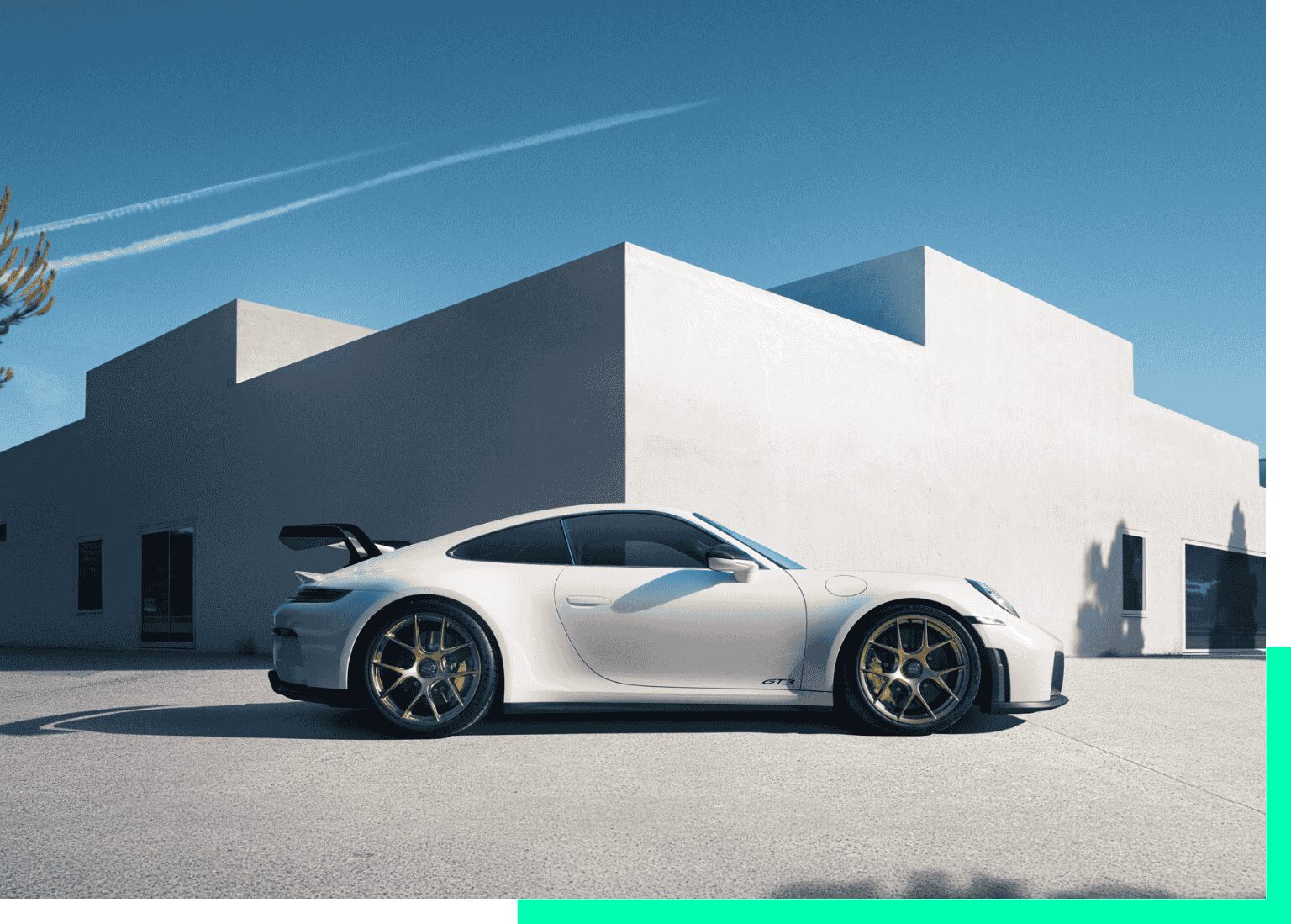 Porsche Auto im Stillstand