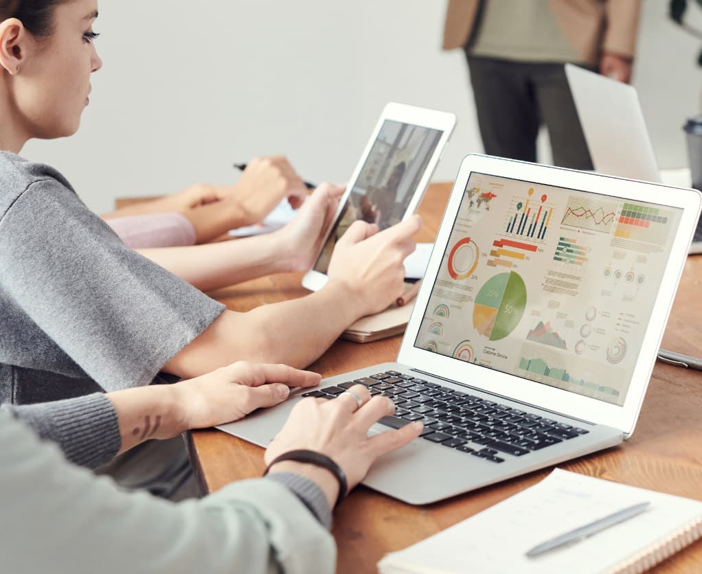 Auswertungen auf Laptop