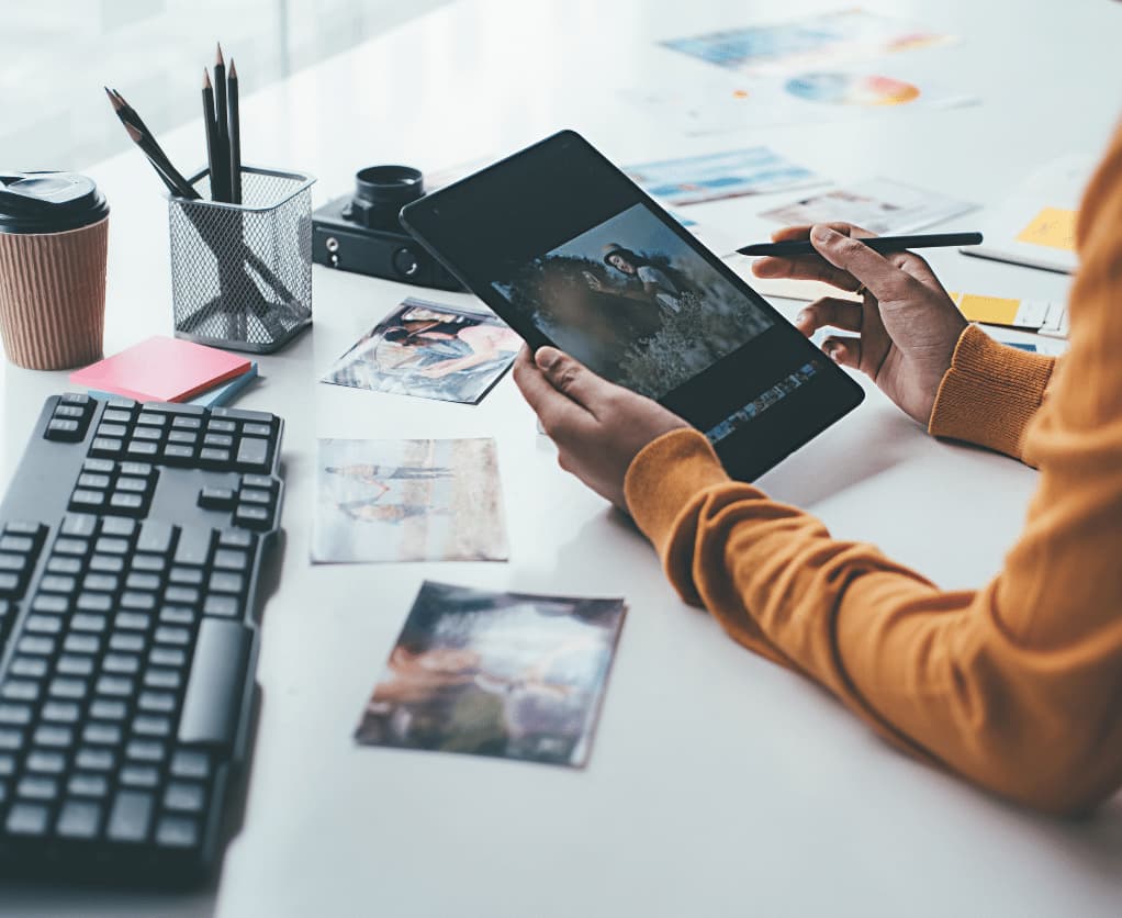 Display Marketing Tablet Bildbearbeitung Visuals