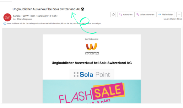 Sola Newsletter ONELINE
