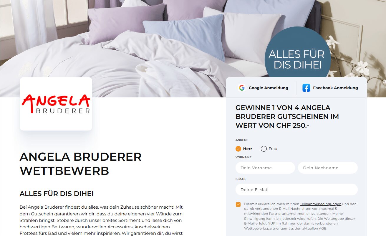 Angela Bruderer Win4Win Wettbewerb