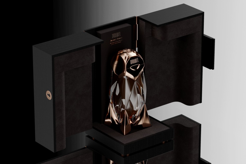 Aurmel Gold Honig verpackung mit glas